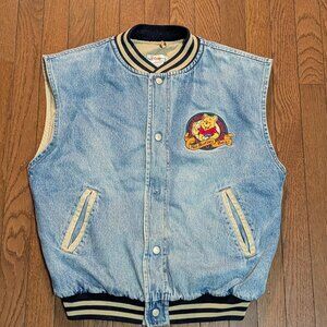 Vintage Winnie the Pooh 'No Brother Bear' Denim Vest - Size S